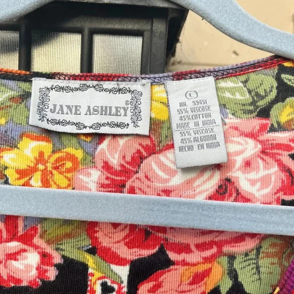 Vintage Floral Paisley Print Top Jane Ashley Shirt - Picture 2 of 2